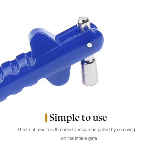 Image of Car Tire Valve Stem Puller, No Scratch Auto Valve Stem Remover & Installer Core Tool, Vehicle Tyre Valve Repair Tool Accessories, Universal for SUV Motorcycle Truck (Blue)