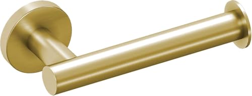 Minimalist Chrome Toilet Roll Holder - Open Design Metal Toilet