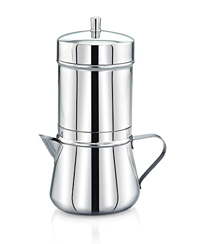 Image of Expresso Stainless Steel South Indian Filter Coffee Maker, Tea Pot /Coffee Kettle 250 ml MI