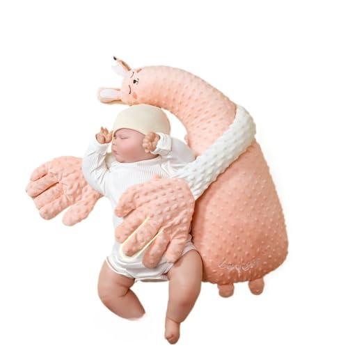 MLTUN MAKAN 赤ちゃんを寝かしつける自動たたき枕、赤ちゃんを寝かしつける心地よい手のひら、新生児を寝かしつける動物型のぬいぐるみたたき機、かわいい動物柄の赤ちゃんたたきおやすみマット、おやすみ枕、自動たたき機能付き育児用品 (バニー)