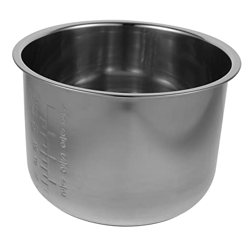 UKCOCO Olla Arrocera Eléctrica de Repuesto Inoxidable Recipiente Antiadherente Altura Accesorio para Cocción Diaria Compatible con Diversas Recetas