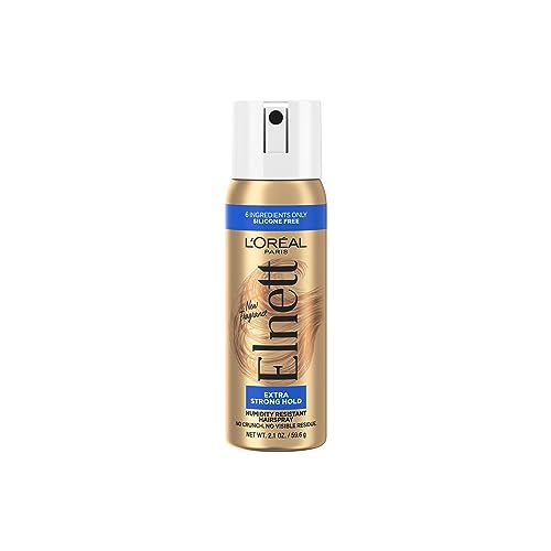 L'Oreal Paris Elnett Satin Hairspray Extra Strong Hold Travel Size 2.2 Ounce (1 Count) (Packaging May Vary)