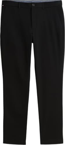 Tommy Hilfiger Herren Hose Bleecker Chino Slim Fit, Schwarz (Black), 28W/36L – Ansicht 6