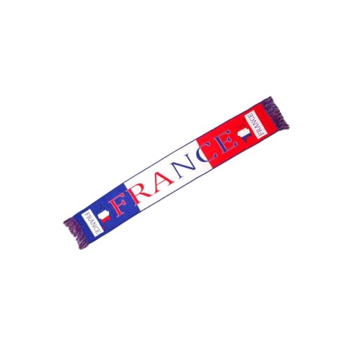 Nyls Création Echarpe Supporter France Drapeau Tricolore Bleu Blanc Rouge Style Sport - Taille unique - Bleu
