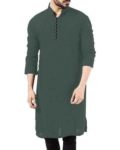 Robe de soirée musulmane manches longues homme aux finitions de haute couture