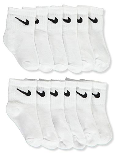 Image of Nike Kids Logo Pack Socks (Infant/Toddler) White 12-24 Months (2-3 Infant)