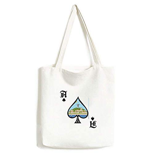 Sac à main de poker Mont Corcovado sac lavable en toile imprimée