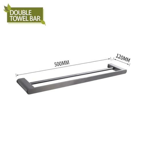 Kit de salle de bain en acier inoxydable 304 et double porte-serviettes - 3