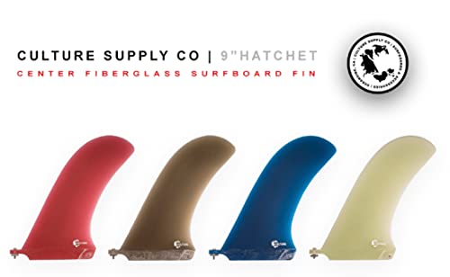 Culture Supply 9\" Hatchet Noserider Longboard Surfboard Fin (Lavender)