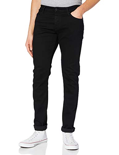 Mavi Herren YVES Jeans, Black Coated Ultra Move, 30W / 30L Cover
