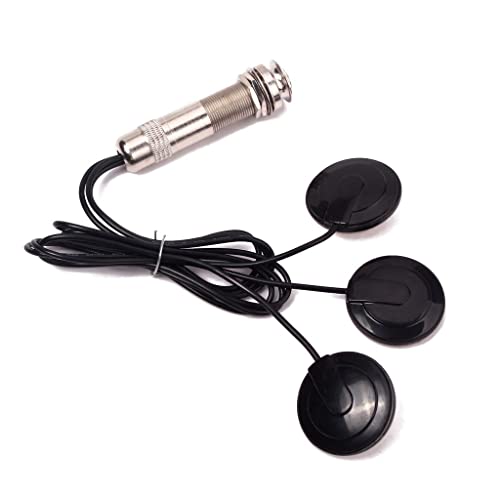 Image of 6.35mm Pickup Piezo 3 Transducer for Acoustic Guitar Ukulele Mandolin Violin