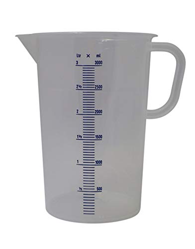 'Hecht' verre doseur 3 L, qualité de laboratoire