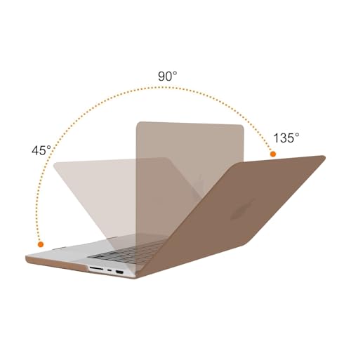 Image of MOSISO Compatible with MacBook Pro 16 inch Case 2025 2024 2023 2022 2021 M4 M3 M2 M1 A3403 A3186 A2991 A2780 A2485 Pro Max, Plastic Hard Shell&Keyboard Cover&Screen Film&Storage Bag, Caramel Brown