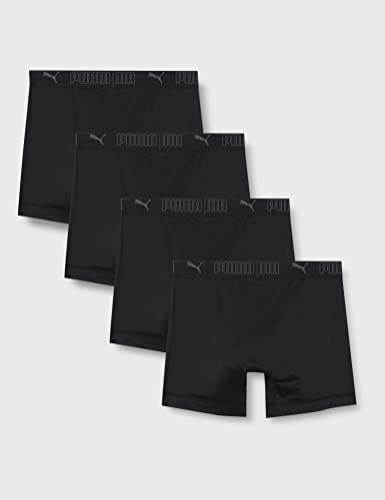 Puma Herren Sport Microfiber Boxer 4p Amazon Unterwäsche, Schwarz, XL EU 5
