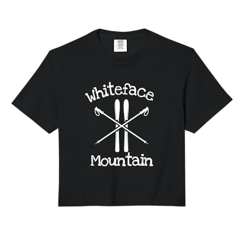 Whiteface Mountain Skiing Ski Skier Poles Rustic Alpine Comfort Colors