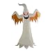 GOOSH 8 Foot Tall Halloween Inflatable Blow Up White Ghost with Hand-held Light for Inflatables Halloween Outdoor Yard Decoration (8 Foot Inflatable White, 8)