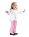 ZUEMET 3 Pack Toddler Girl Flare Pants Baby Girls Ribbed Leggings Infant Bell Bottoms Clothes Size 4T Black+White+Pink