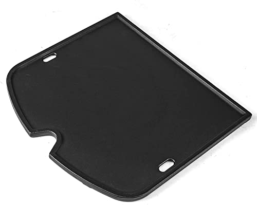 GFTIME 34.3 x31.5 cm Gusseisen Grillplatte für Weber Traveler Tragbarer Gasgrill Outdoor Gussplatte Ersatzteil für Weber Traveler Compact Grillplatten Ersatzteil Gussplatte Zubehör für Weber 7034