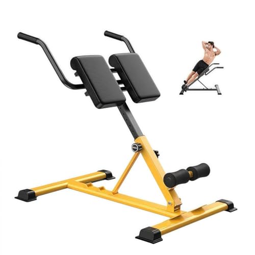 Banco de silla romana, entrenador de extensión de espalda con inclinación ajustable, soporte de cintura para gimnasio en casa, equipo de ejercicio de cuerpo completo para entrenamientos centrales e