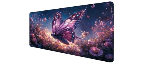 Alfombrilla de ratón XXL de 900x400mm con base de goma antideslizante y bordes cosidos