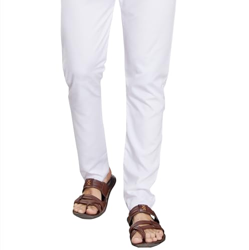 Image of DIVISIVE Men's Plain Cotton Blend Linen Slim Fit Kurta Pyjama Set