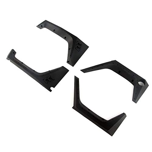 LCX Racing 1/10 RC Crawler Auto Nylon Schmutzfänger Fender Flare für Axial SCX10 II Wranger Body (4 Stück), Upgrades Parts Zubehör