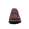 Men's Suede Leather Oxford Shoes Classic Lace Up Business Casual Shoes CarvedBrown 8 #2
