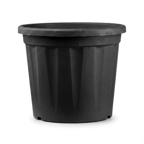 Image of 28 Inch Heavy Duty Plastic Planter | Grower Pot /Garden Pot for Home & Garden (Black) (Pack of 2)