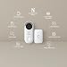 CALEX Smart Security Starter-Set Außen, 2 Außenkameras + Video-Türklingel mit 2-Wege-Audio, Full HD