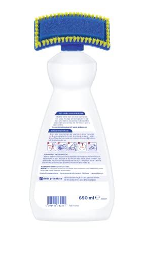 Image of Dr. Beckmann Pet Odour & Instant Stain Remover, 650 ml with 2‑in‑1 Brush - Removes Urine, Vomit & Faeces, Oxi‑Power Formula, Orange Scent - Safe for Carpets, Sofa & Car Upholstery