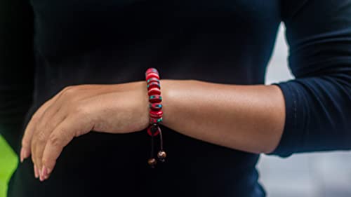 Tibetan Mala Embedded Medicine Wrist Mala for Meditation Handmade Draw String Silk Pouch2