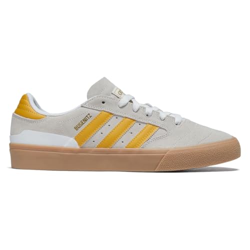 adidas Busenitz Vulc II Shoes - Crystal White/Preloved Yellow/Gold Metallic - 11.0