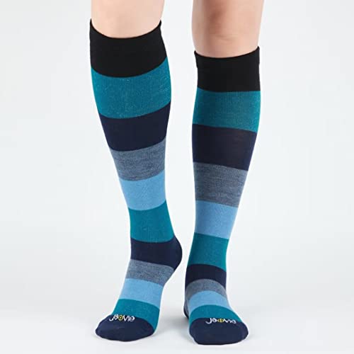 Image of ja vie Women & Men Comfy 75% Merino Wool Compression Socks 15-20mmHg Extra Soft