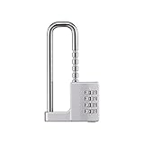 ZGSJ Cabinet Lock,Combination Padlock,Stainless Steel Gym Locker Lock Code Long Adjustable Shackle L