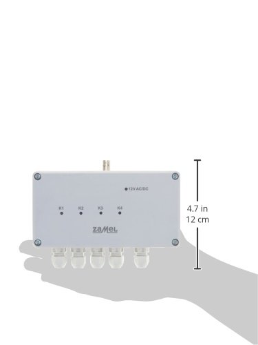 zaMel RWS-211C/12V/N Radio Switch held in hand for scale