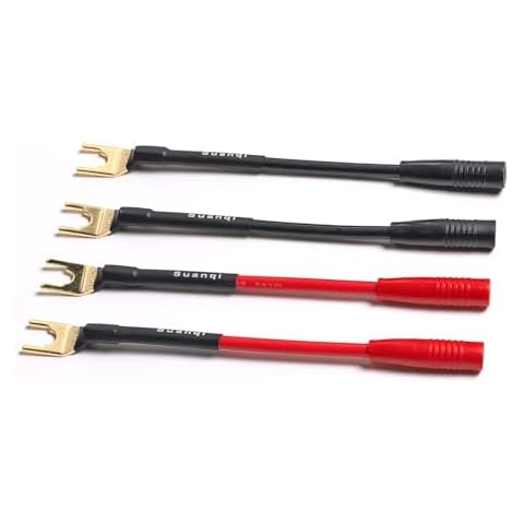 Suanqi 4mm Banana Jack Adapter Cable Pack Cover