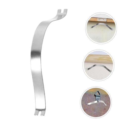 Image of Unomor 500pcs Aluminum Alloy Spring Clips for Picture Frames Backing Clips for Photos and Artwork Reliable and Easy to Install Picture Hanging Hardware