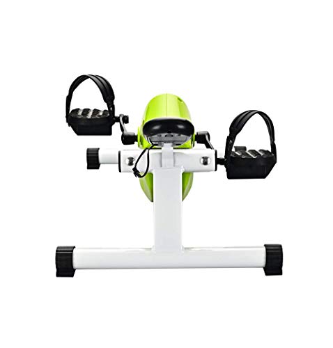 Image of Pedal Exercisers Under Desk Pedal Exerciser-Stationary Mini Exercise Bike-Mini Spin Bike Low Impact Exercise with Adjustable Resistance-Portable Office Home Fitness Equipment