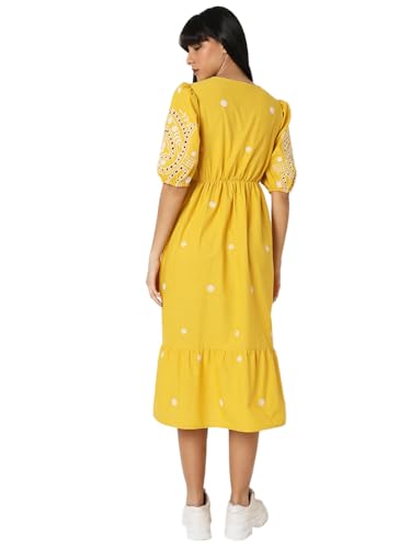 Image of VERO MODA Midi Fit and Flare Dress for Women