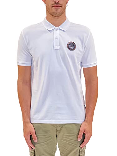 Polo Blanc Homme Napapijri Epy S : Le Look Idéal pour Vos Terrasses et Sorties d'Été