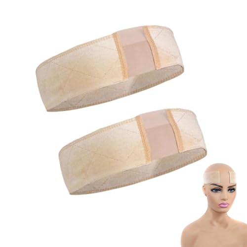 JJiaoLinin Faixa de aderência de peruca, 2 bandoletes de renda de veludo para perucas, peruca diadema de mulher, faixa fixa antiderrapante, faixa para peruca ajustável para desportos ioga (nu)