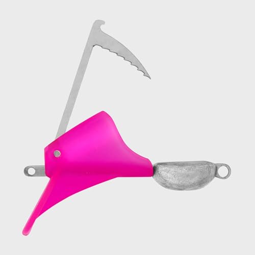 Reaper Rig Dead Bait Slow Trolling Lure (Bare) Premium Fishing Rig for Kayaks Boats & Jet Skis Realistic Swimming Action Ideal for Pelagic Species (Pink Small)