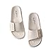 TMA EYES Comfortable women's slippers are designed to be breathable, portable, and fashionable, suitable for indoor use(Beige,7)