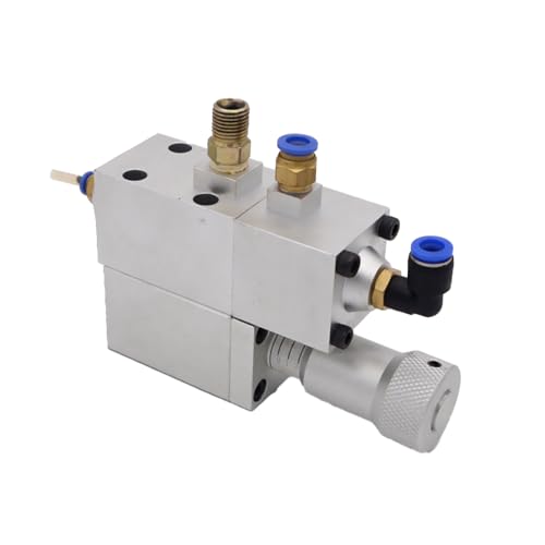 Precision Pneumatic Grease Metering Valve, Grease Gun Control Valve for Industrial Lubrication Systems & Machinery Maintenance (0.1-5G)