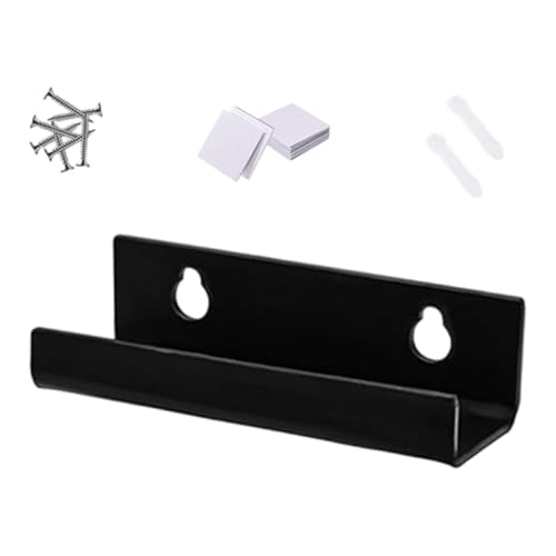 Generico Portadiscos de vinilo – Estante soporte de pared para discos de vinilo, estantería flotante para música | Expositor para álbum de acrílico transparente, organizador de pared para la entrada