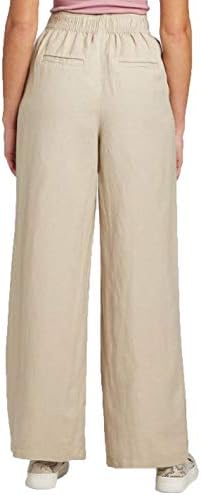 Mid Rise Wide Leg Pull On Pants 