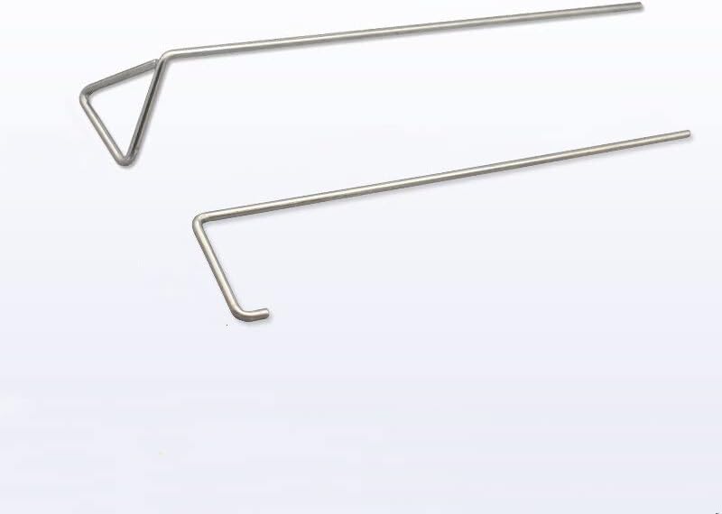 10pcs/lot Lab Stainless Steel Triangular/L-Shape Cell Spreader for Petri Dish Cells Push and Scrape Laboratory Experiment (Size : B-Type)