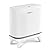JUDRDO Bathroom Trash Can with Lid, Vacuum Adsorption Small Garbage Can 3.2 Gallon Press Top Lid Trash Bin with Legs Waterproof Waste Basket for Bathroom Bedroom Office Home