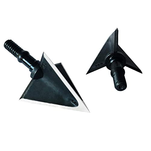 Jianzd 100 Grain Broadheads 3 Fixed Blade Archery Arrow Heads For Outdoors Hunting Shooting Bow (X3-Black) #TOP1