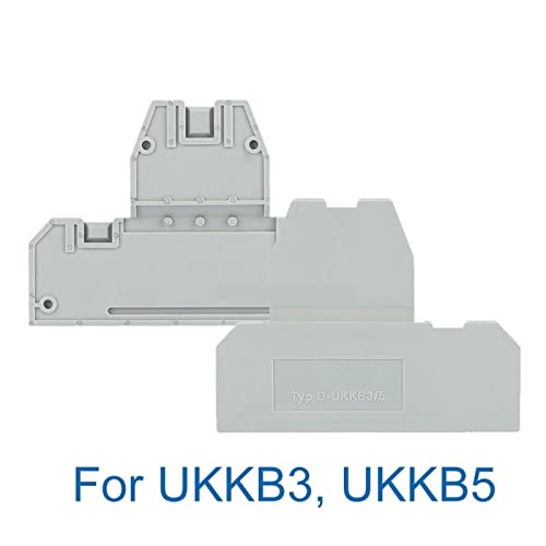 Placa de extremo D-UKKB3/5, barrera protectora para bloque de terminales y conector de cable 4